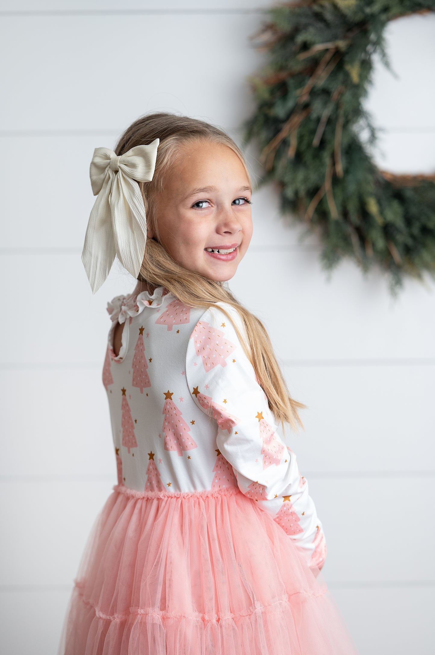 Pink Tree Tulle Dress