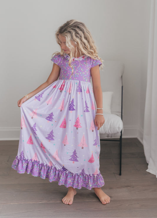 Purple Tree Lounge Gown