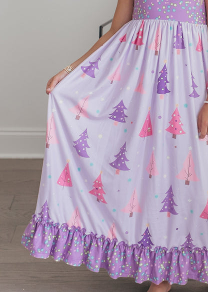 Purple Tree Lounge Gown