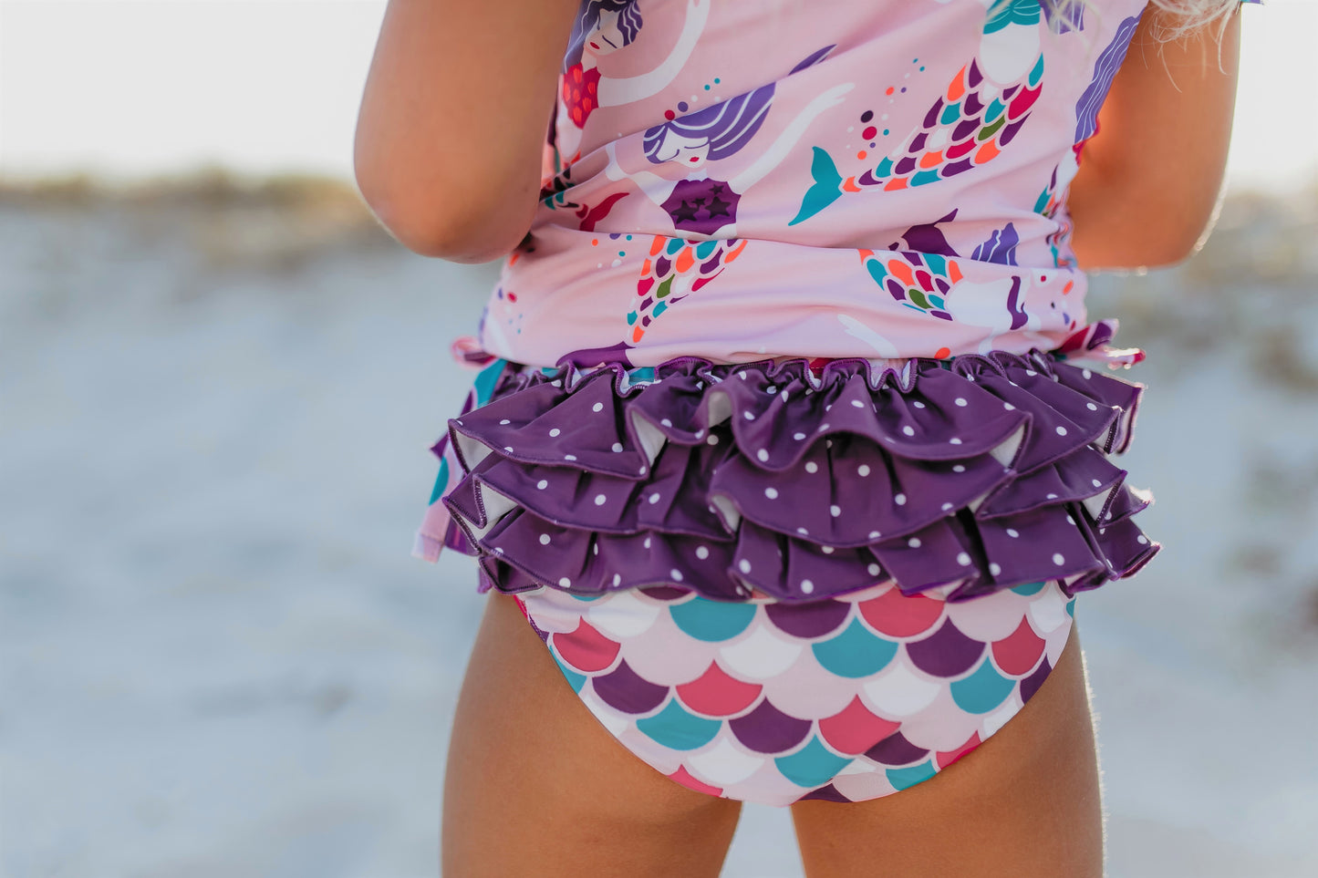 Sophie Mermaid Rash Guard Swimsuit