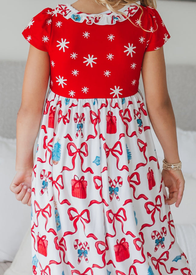 Red Bow Lounge Gown