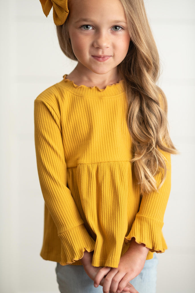 Ribbed Mustard Shirt