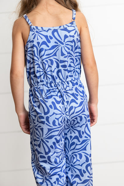 Periwinkle Floral Jumpsuit