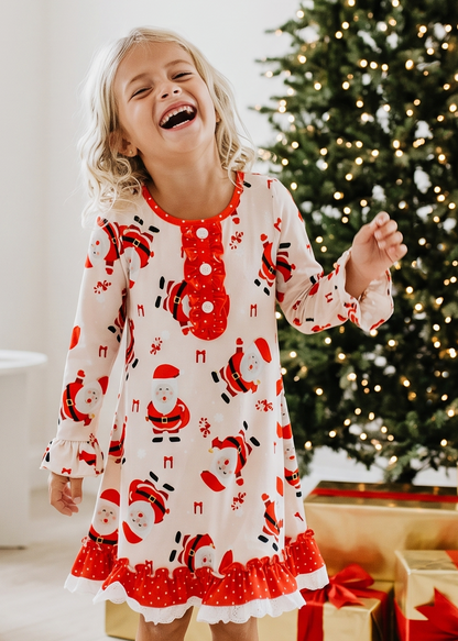 Red Santa Lounge Play Gown
