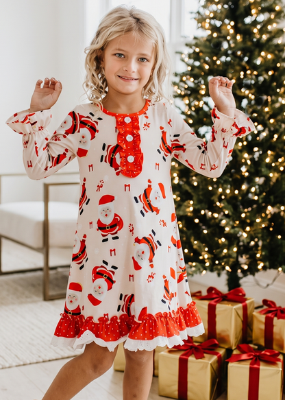 Red Santa Lounge Play Gown