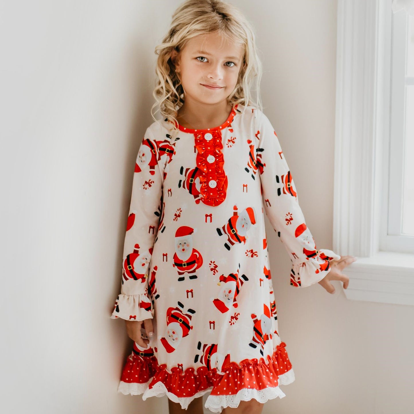 Red Santa Lounge Play Gown