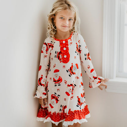 Red Santa Lounge Play Gown