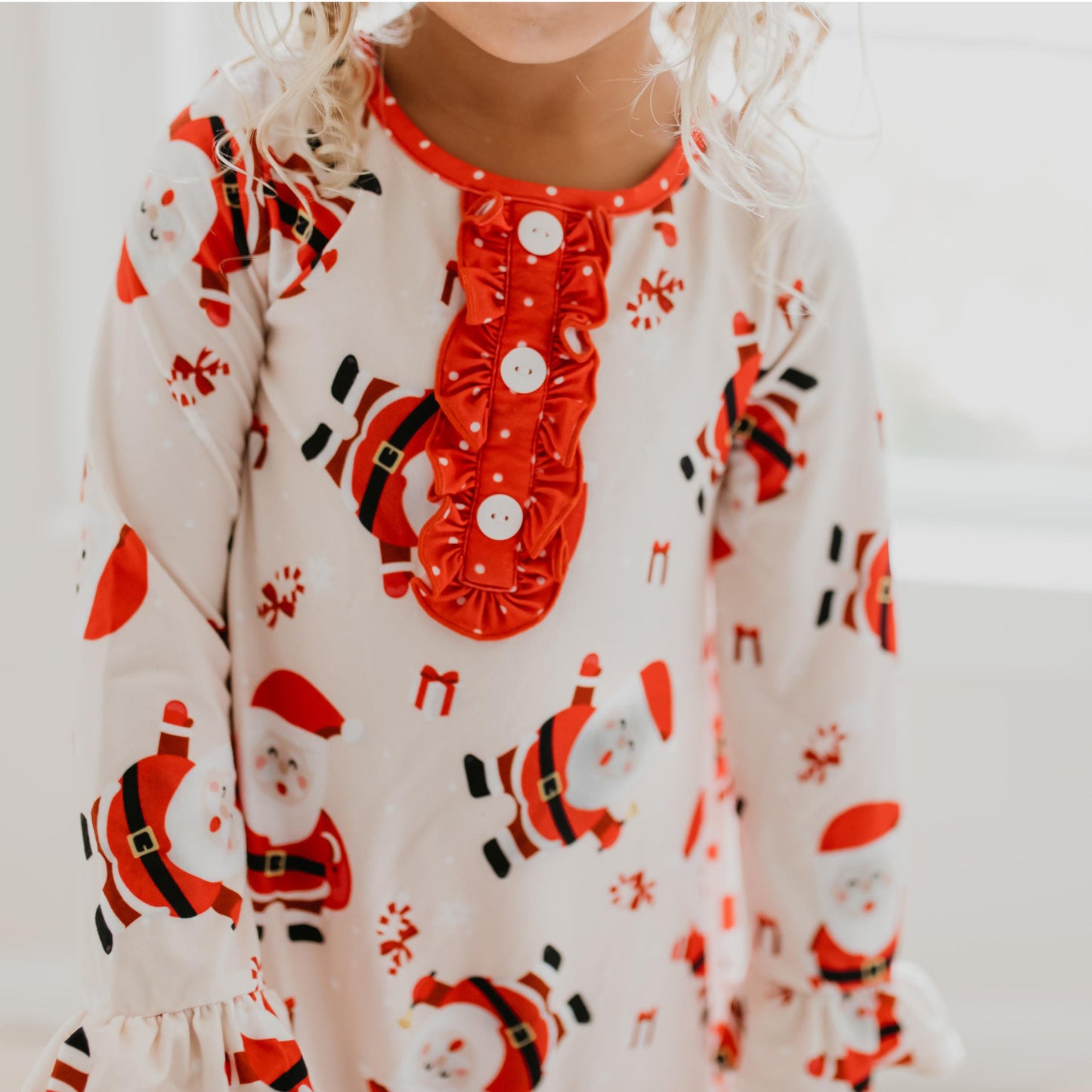 Red Santa Lounge Play Gown