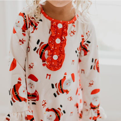 Red Santa Lounge Play Gown