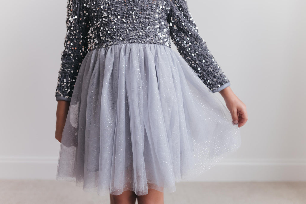 Sequin Silver Dress