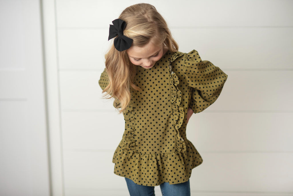 Olive Dot Shirt