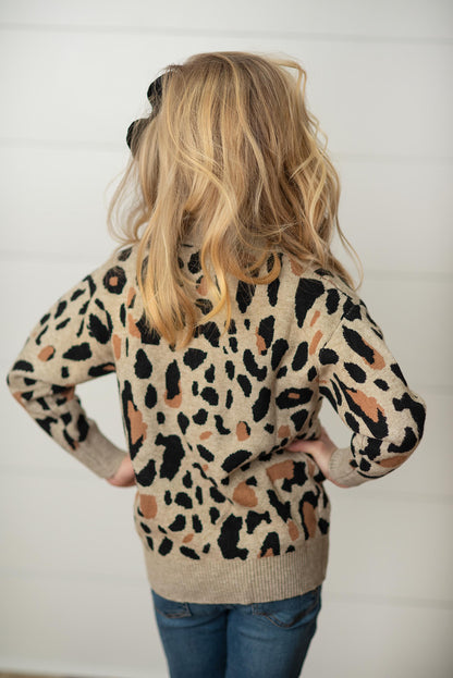 Leopard Button Sweater