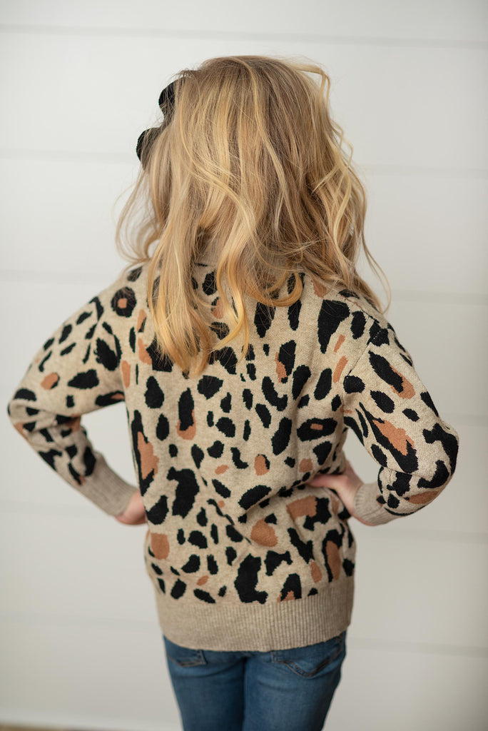 Leopard Button Sweater
