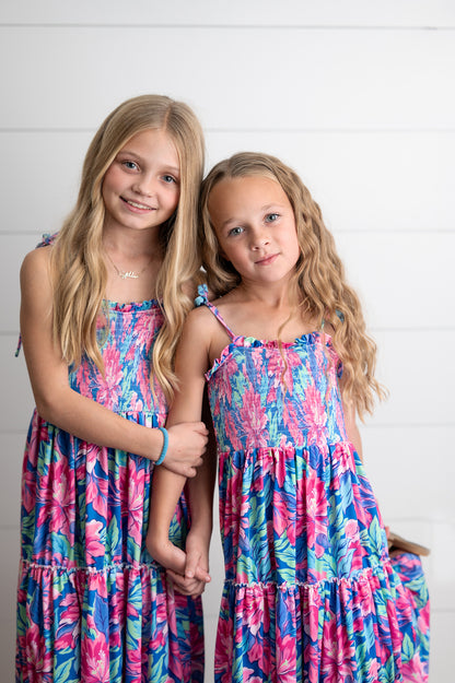 Tropical Tiered Dress