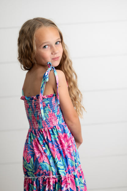 Tropical Tiered Dress