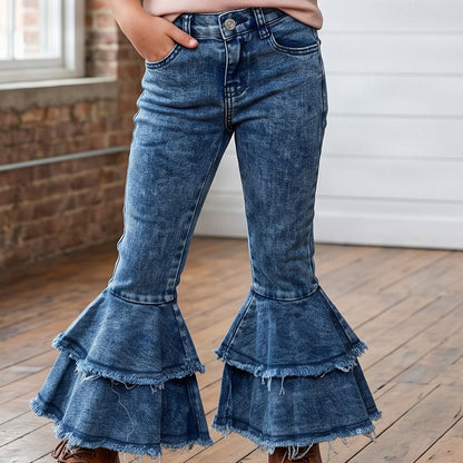 Urban Belle Ruffle Denim Jeans