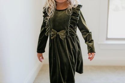 Velvet Moss Dress