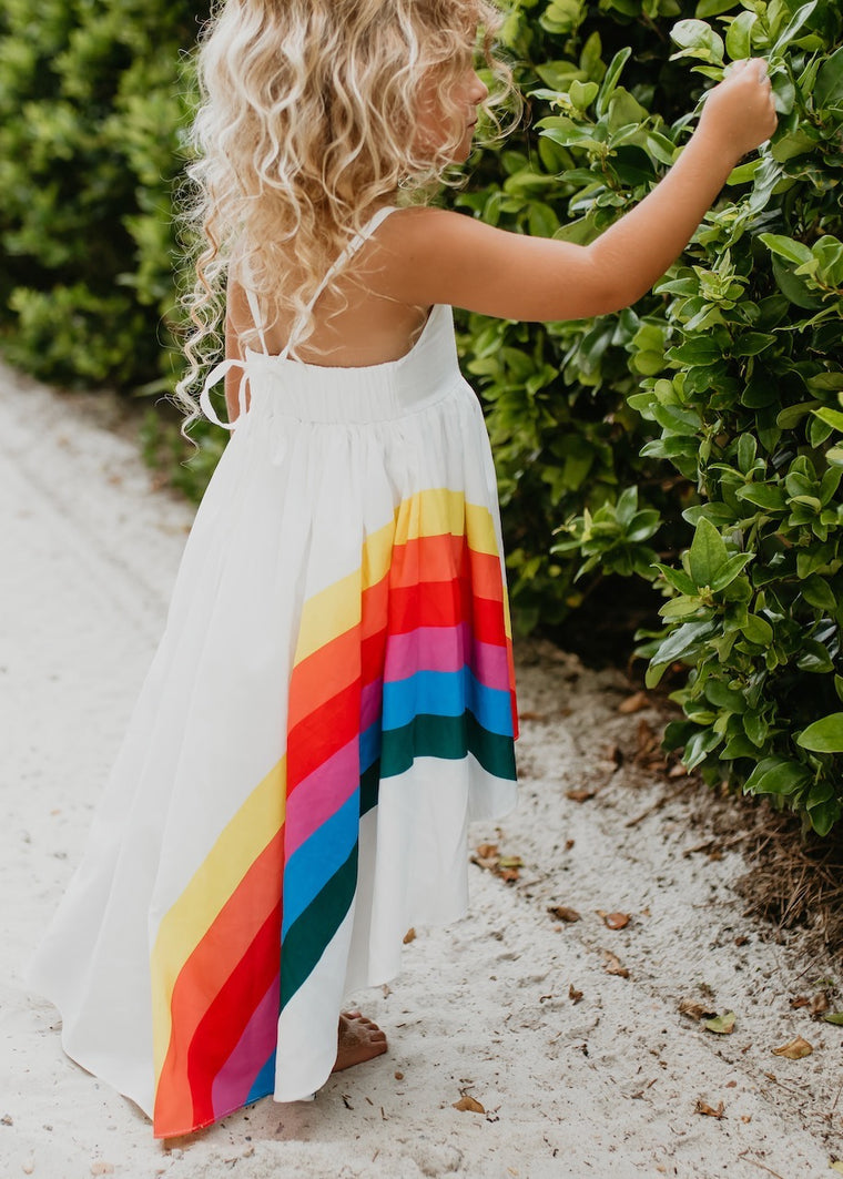 Vivid Halter Rainbow Dress
