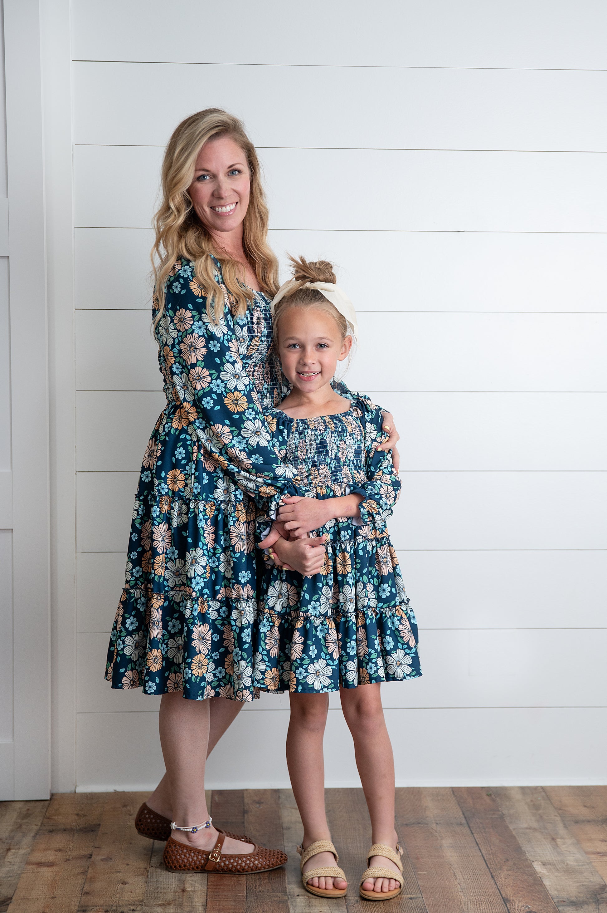 Women's Grace Winter Floral Dress- Mommy & Me Oopsie Daisy Women's Grace Winter Floral Dress- Mommy & Me Oopsie Daisy