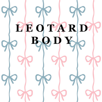 Pink and Blue Bow Shortie Leotard
