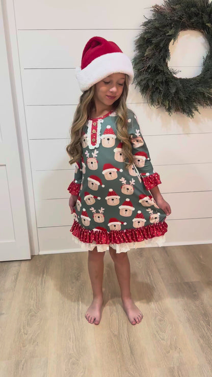 Christmas Bear Lounge Gown