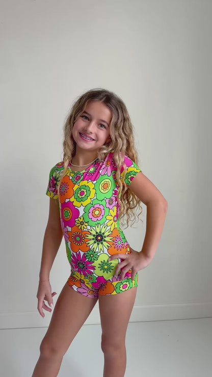 Bright Modern Shortie Leotard