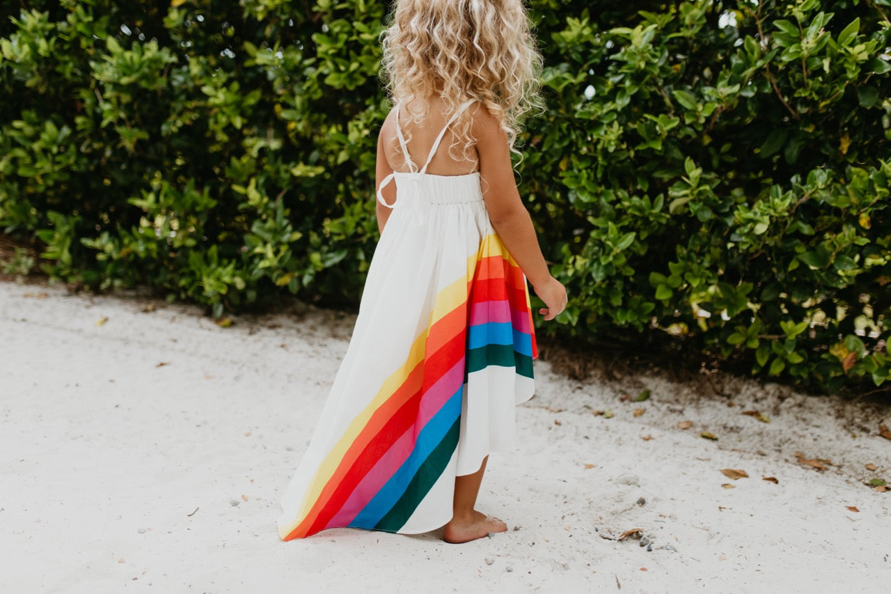 rainbow spring dress