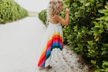 rainbow girls dress