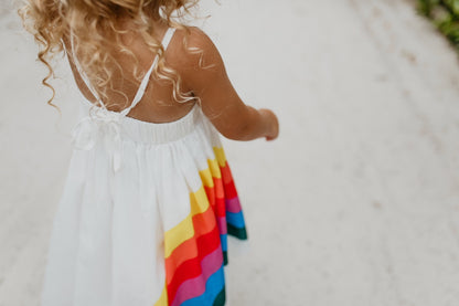 rainbow spring dress