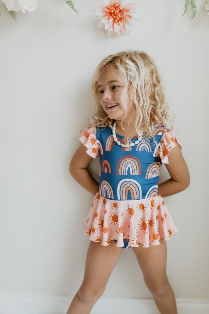 Navy Rainbow Leotard
