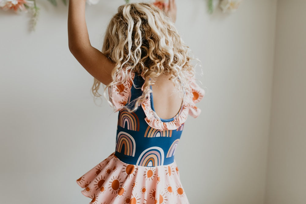Navy Rainbow Leotard