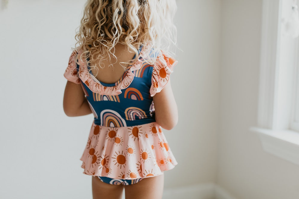 Navy Rainbow Leotard