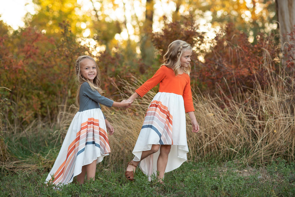 Rust Rainbow Dress
