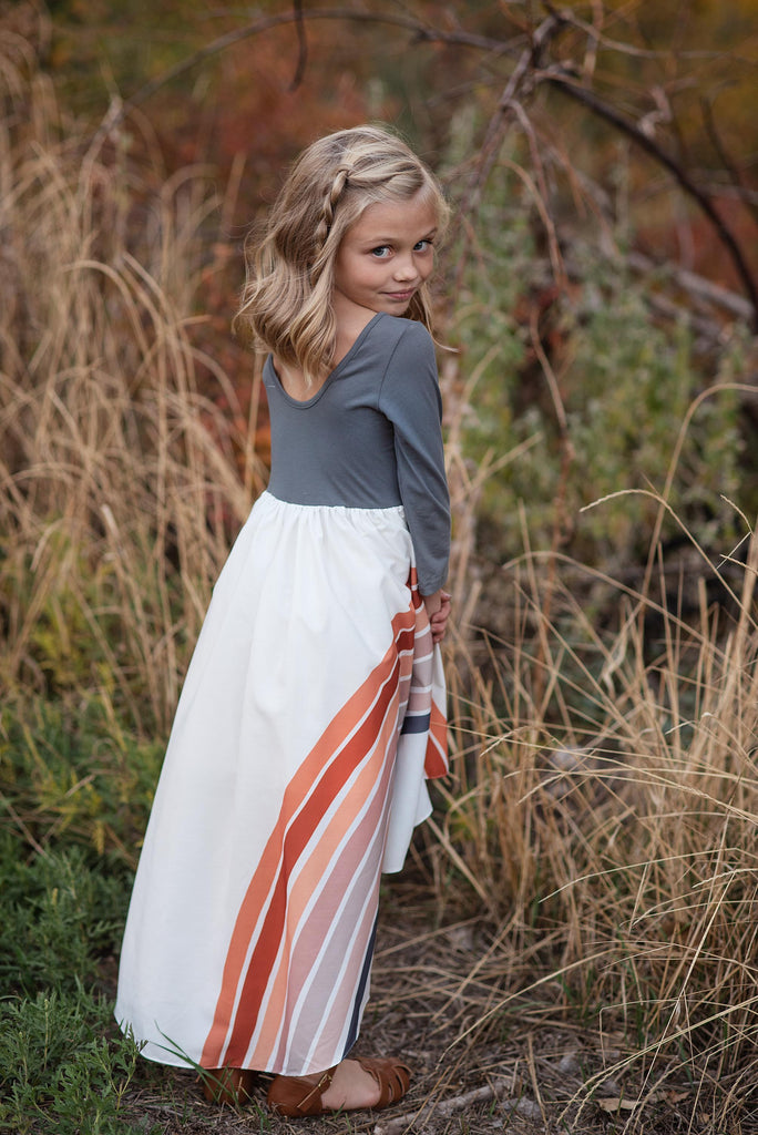 Gray Rainbow Dress