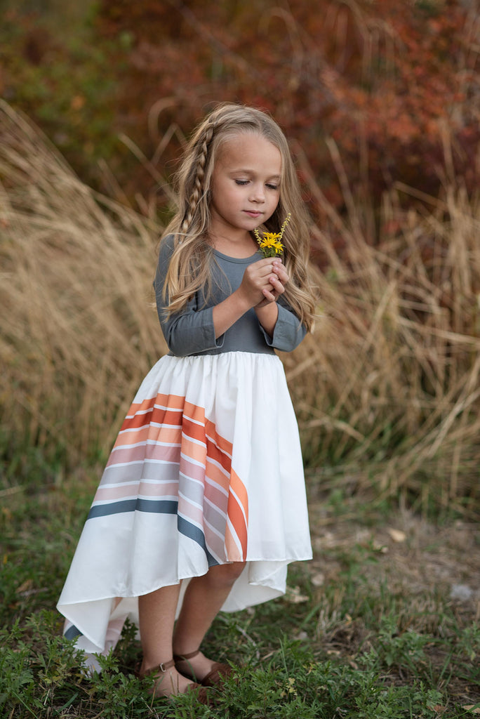 Gray Rainbow Dress
