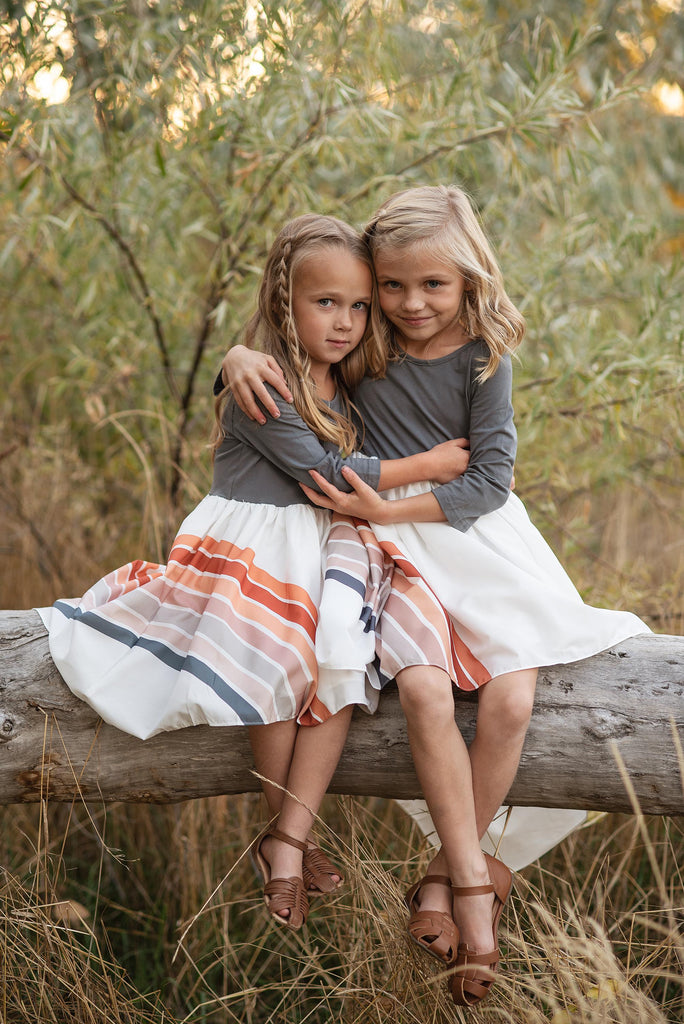 Gray Rainbow Dress