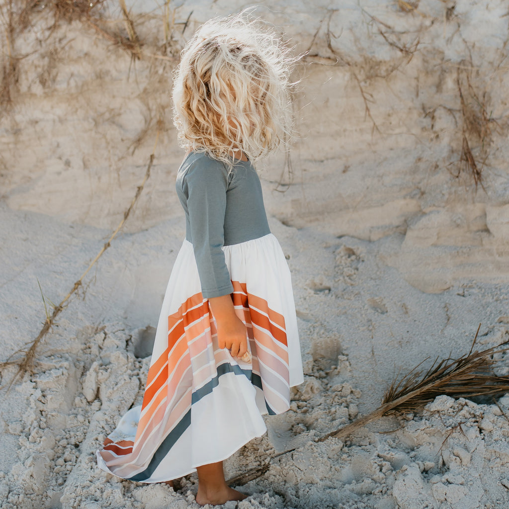 Gray Rainbow Dress