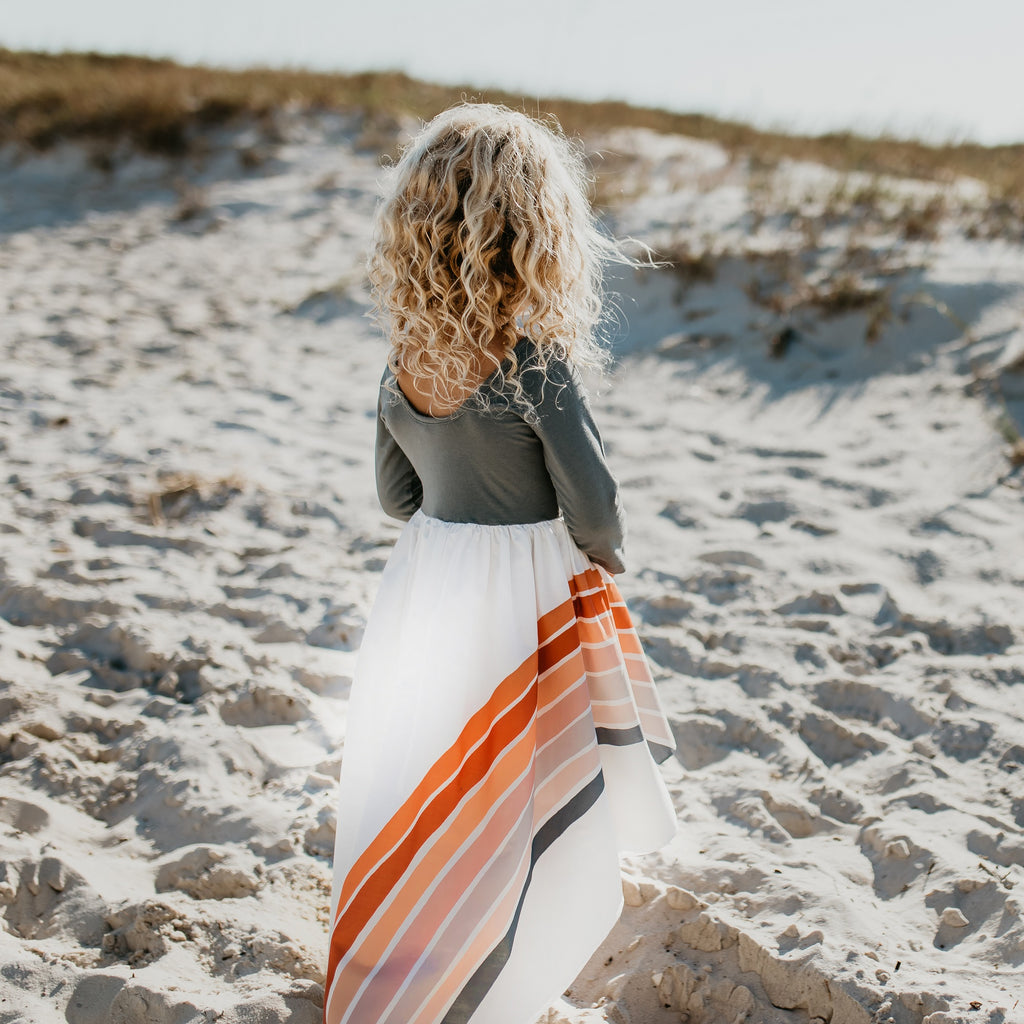 Gray Rainbow Dress