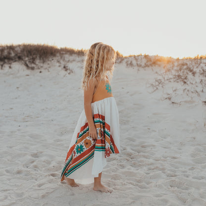 Mustard Flower Rainbow Dress