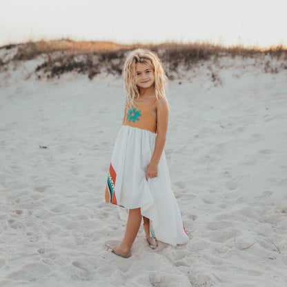 Mustard Flower Rainbow Dress