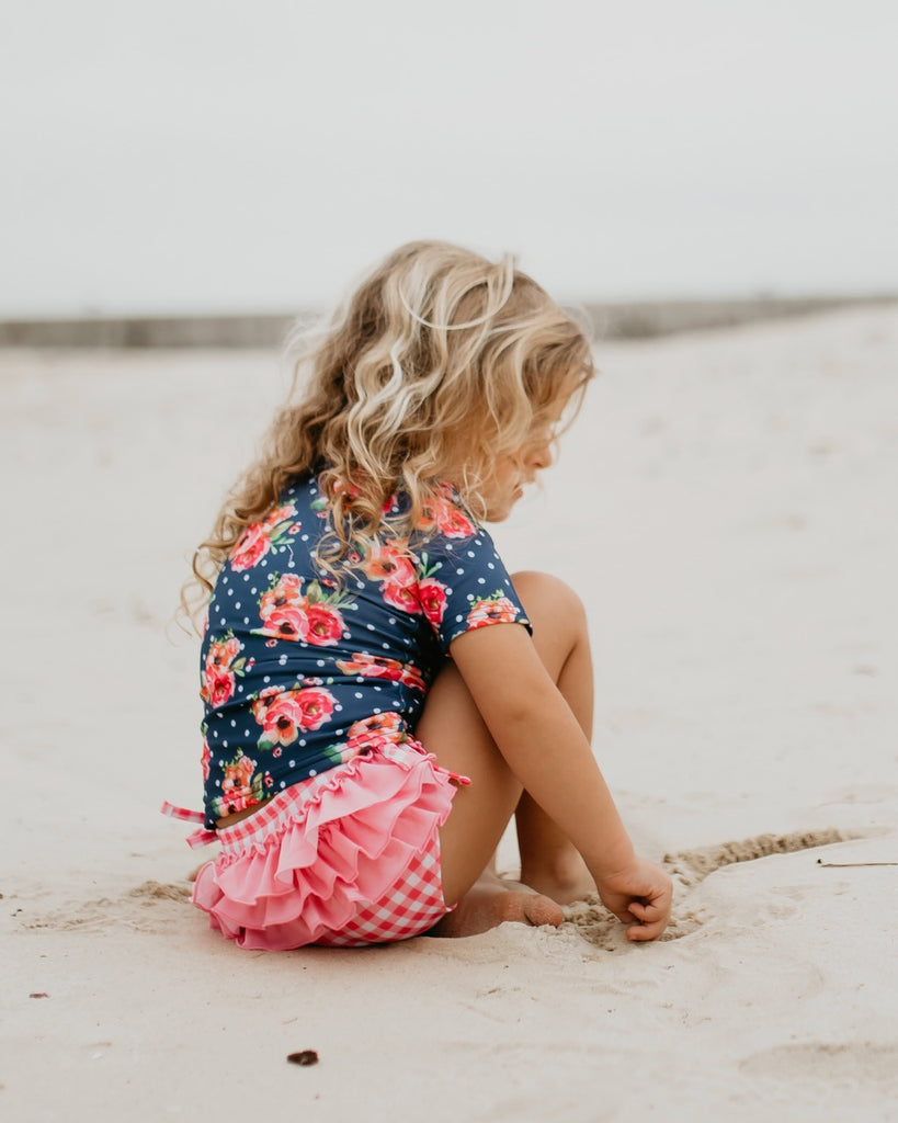 floral girls swimsuit