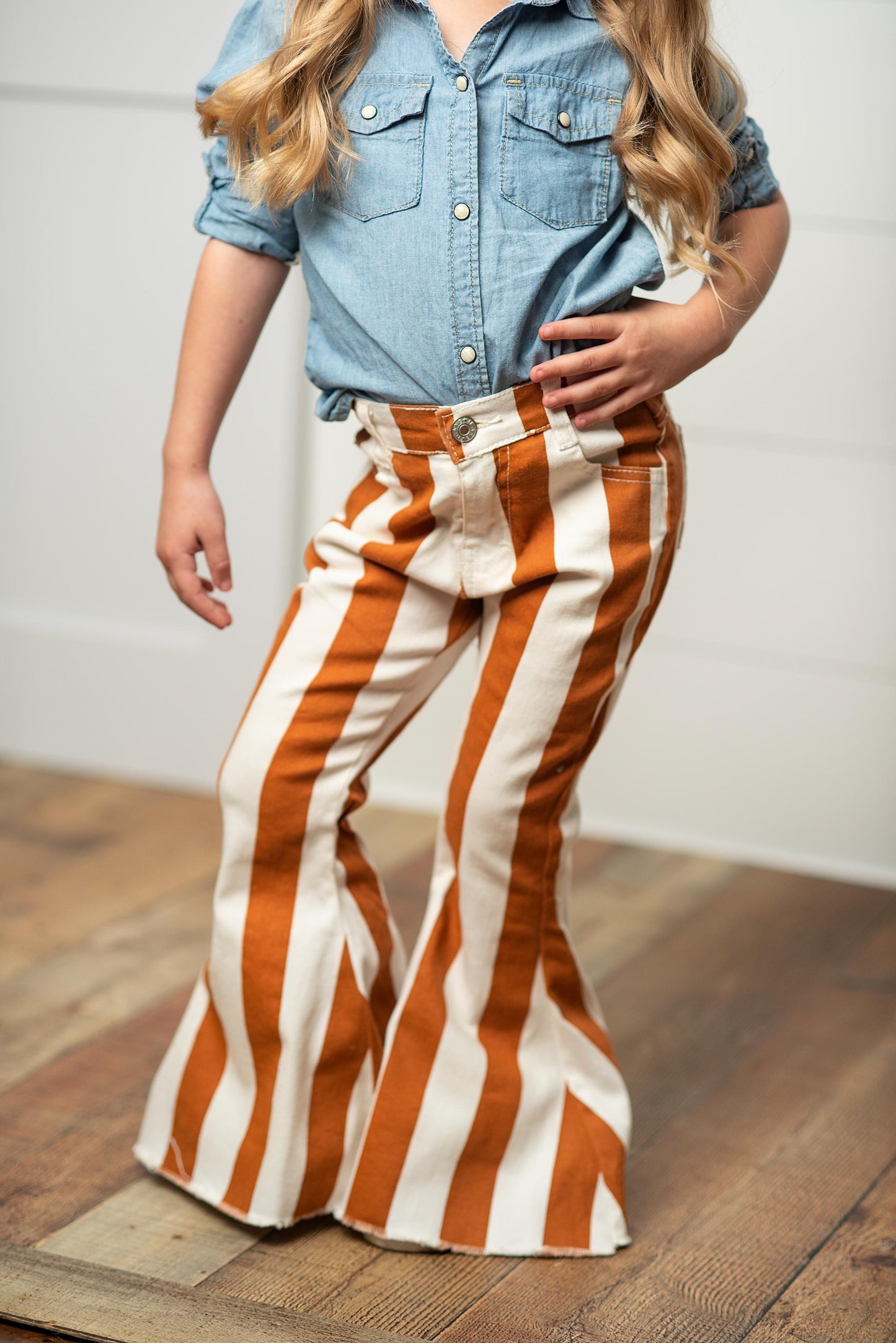 Stripe Flare Denim Jeans