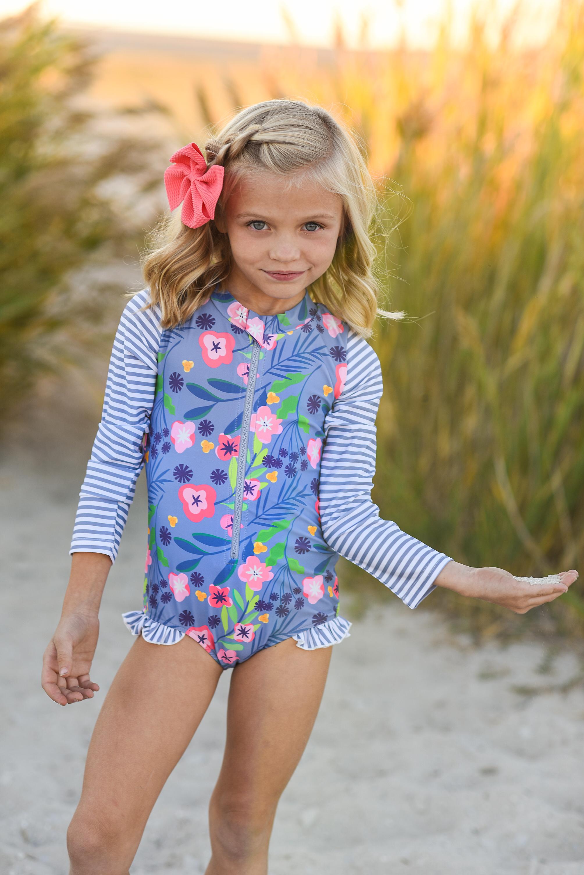 Little Girl Two Piece Ruffle Swimsuit - Kids Swimwear - Oopsie Daisy 5